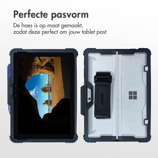 Accezz Rugged case met stand Microsoft Surface Go / Go 2 / Go 3 / Go 4 - Zwart