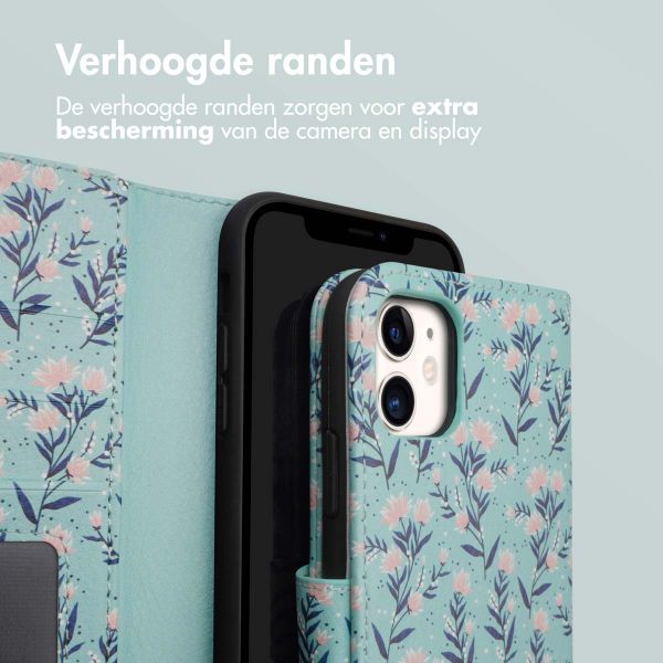 imoshion Design Bookcase Apple iPhone 11 - Blue Flowers