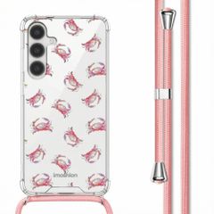 imoshion Design hoesje met koord Samsung Galaxy S24 - Crab Watercolor