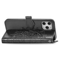 Mandala Bookcase Apple iPhone 12 (Pro) - Zwart