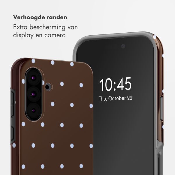 Selencia Vivid Backcover Samsung Galaxy A36 / A56 - Happy Dots Chocolate