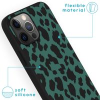 imoshion Design hoesje iPhone 13 Pro Max - Luipaard - Groen / Zwart