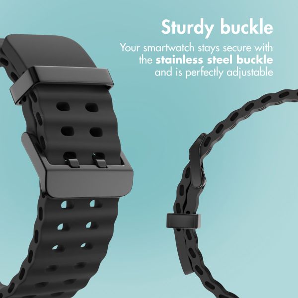imoshion Ocean Silicone Band Samsung Galaxy Watch Ultra 2 (2026) / Ultra (2024/2025) - Black