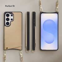 Selencia Nova Phone Case with Cord and Card Holder Samsung Galaxy S26 Ultra - Beige