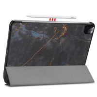 imoshion Trifold Design Bookcase iPad Pro 11 (2022) / Pro 11 (2021) - Black Marble