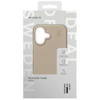 iDeal of Sweden Silicone Case Apple iPhone 16 - Beige