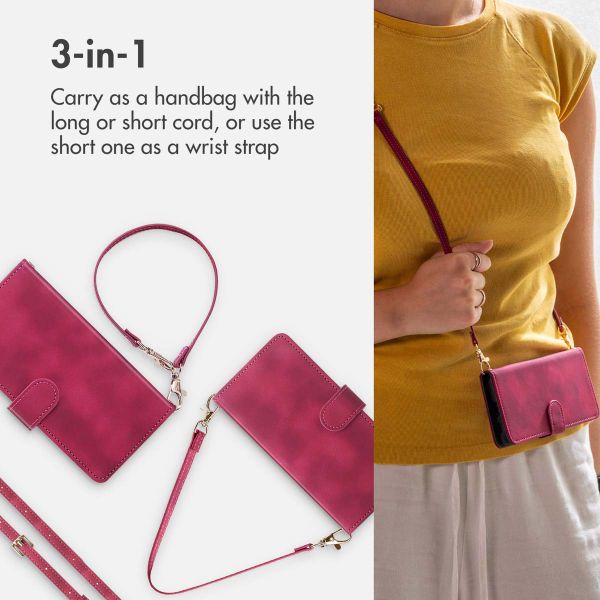 imoshion Bookcase with Strap Apple iPhone 15 - Red