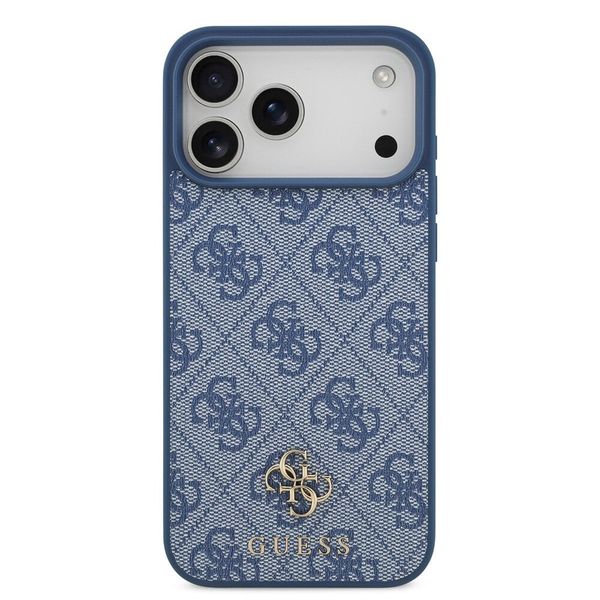 Guess 4G Metal Logo Backcover MagSafe Apple iPhone 17 Pro Max - Blauw