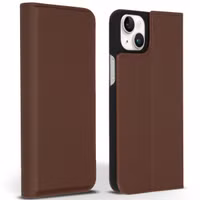 Accezz Premium Leather Slim Bookcase Apple iPhone 14 Plus - Bruin