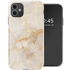 Selencia Vivid Tough Backcover iPhone 11 - Golden Beige Marble