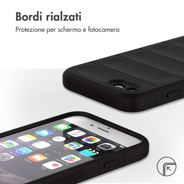 imoshion EasyGrip Backcover Apple iPhone SE (2022 / 2020) / 8 / 7 - Zwart