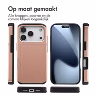 imoshion Backcover met pasjeshouder Apple iPhone 17 Pro - Rosé Goud