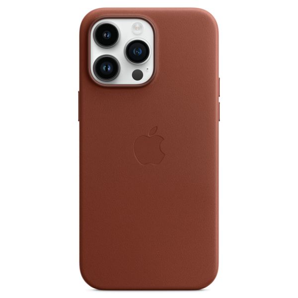 Apple Leather Back Cover with MagSafe Apple iPhone 14 Pro Max - Umber