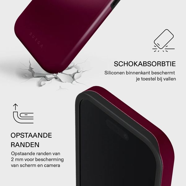 Burga Tough Backcover MagSafe Apple iPhone 16 - Dark Cherry