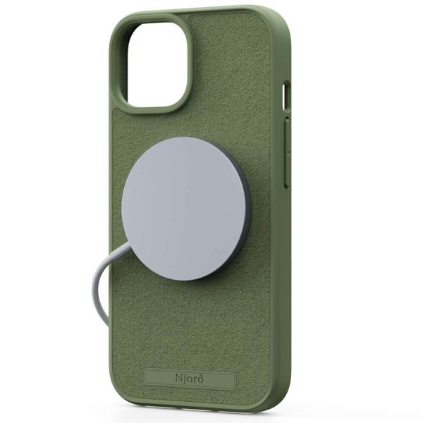 Njorð Collections Suède Comfort+ Case MagSafe iPhone 15 - Olive