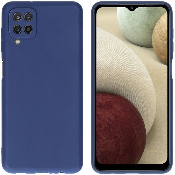 imoshion Color Backcover Samsung Galaxy A12 - Donkerblauw