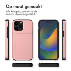 imoshion Backcover met pasjeshouder Apple iPhone 14 Pro - Rosé Goud