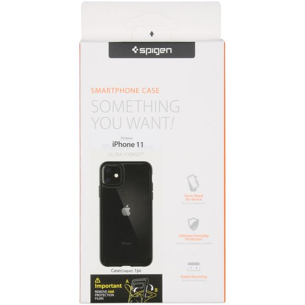 Spigen Ultra Hybrid Backcover Apple iPhone 11 - Zwart
