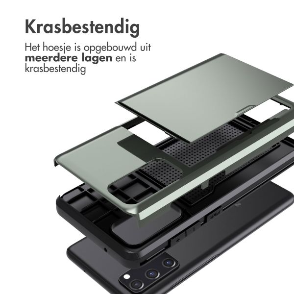 imoshion Backcover met pasjeshouder Samsung Galaxy S20 FE - Donkergroen