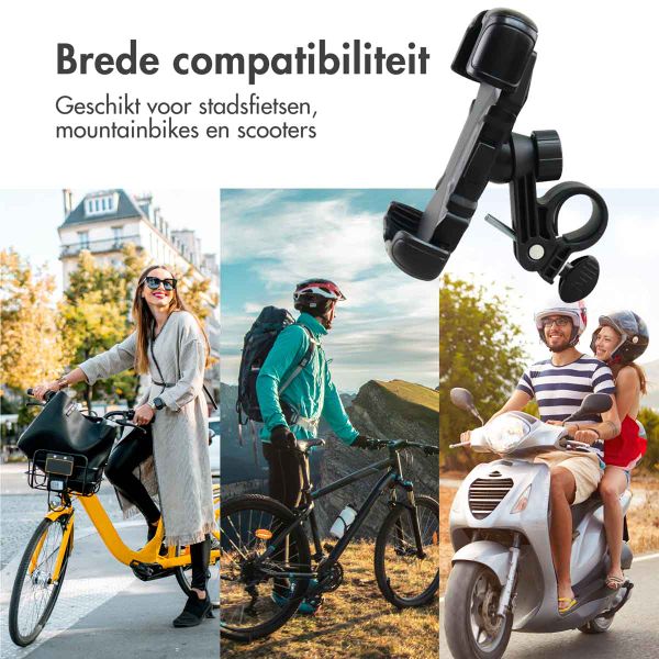 imoshion Rugged Fiets Telefoonhouder - Telefoonhouder fiets - Universeel - Verstelbaar - Zwart