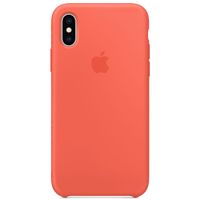 Apple Silicone Backcover Apple iPhone Xs / X - Nectarine