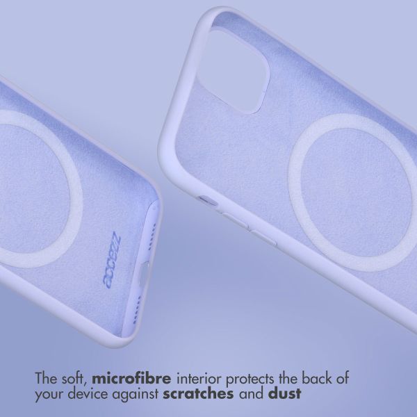 Accezz Liquid Silicone Back Cover with MagSafe Apple iPhone 16 Pro Max - Purple