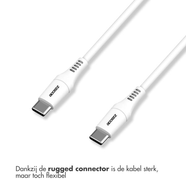 Accezz USB-C naar USB-C kabel - 2 meter - Wit