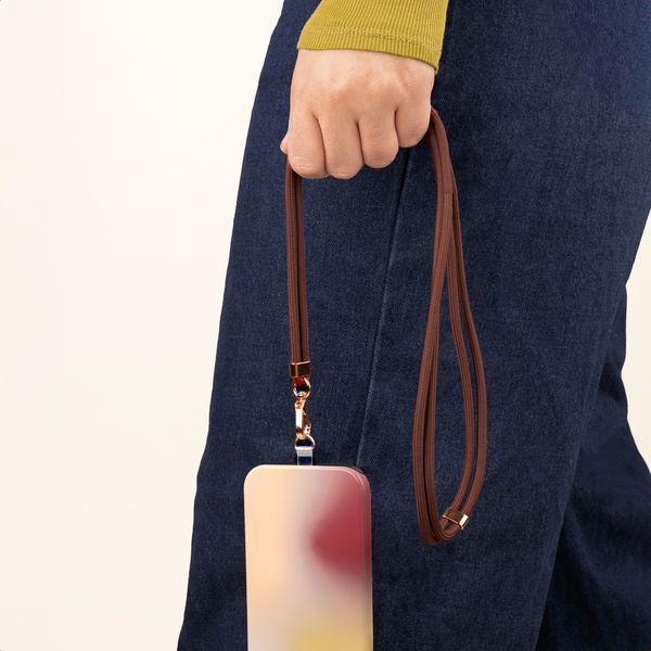 Selencia Universeel telefoonkoord - Terracotta