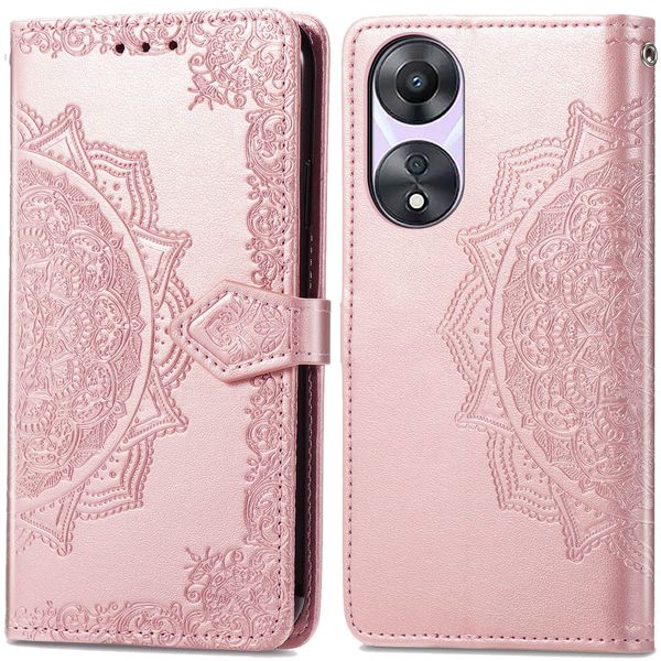 imoshion Mandala Bookcase Oppo A58 (4G) - Rosé Goud