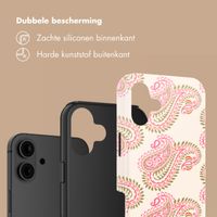Selencia Vivid Backcover Apple iPhone 16 - Paisley Blush