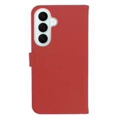 Selencia Genuine Leather Book Case Samsung Galaxy S26 FE - Red