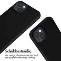 imoshion Siliconen hoesje met koord Apple iPhone 15 Plus - Zwart