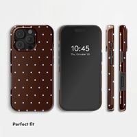 Selencia Vivid Back Cover with MagSafe Apple iPhone 16 Pro - Happy Dots Chocolate