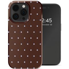 Selencia Vivid Case Apple iPhone 14 Pro - Happy Dots Chocolate