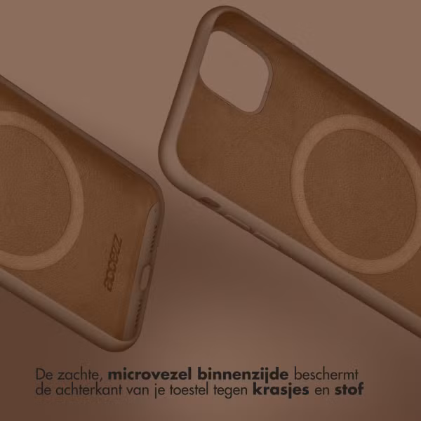 Accezz Liquid Silicone Backcover met MagSafe Apple iPhone 16 Pro Max - Lichtbruin