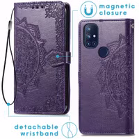 imoshion Mandala Bookcase OnePlus Nord N10 5G - Paars