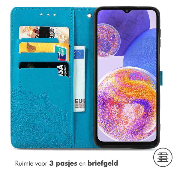 imoshion Mandala Bookcase Samsung Galaxy A23 (5G) - Turquoise