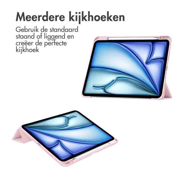 imoshion Trifold Hardcase Bookcase Apple iPad Air 13 inch (2025) M3 / (2024) M2 - Roze