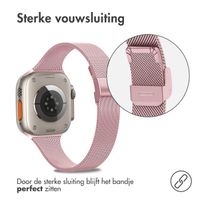 imoshion Milanees vouwbandje Apple Watch Series 1-10 / SE / Ultra (2) - 42/44/45/46/49 mm - Roze