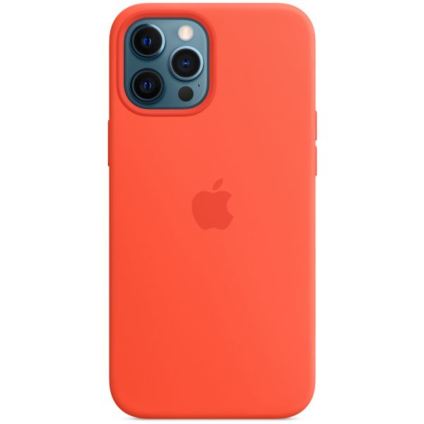 Apple Silicone Backcover MagSafe iPhone 12 Pro Max - Electric Orange