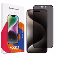 Accezz Gehard Glas Privacy Screenprotector Apple iPhone 15 Pro