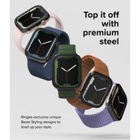 Ringke Bezel Styling Apple Watch Series 7 / 8 / 9 - 41 mm - Hairline Plain Black