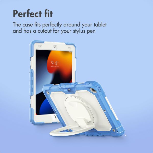 imoshion Rugged Kidsproof Back Cover Apple iPad 9 (2021) 10.2 inch / iPad 8 (2020) 10.2 inch / iPad 7 (2019) 10.2 inch - Blue
