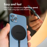 Accezz Wireless Charger USB-C - MagSafe and Qi2 Wireless Charger - 1 Metre - Black