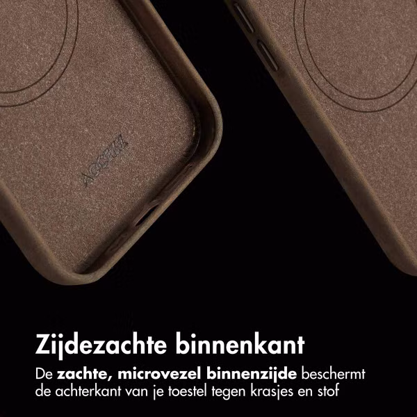 Accezz Vintage Leather Magsafe Backcover Apple iPhone 15 - Rustic Brown