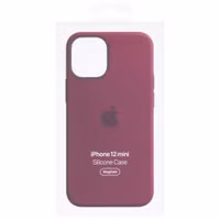 Apple Silicone Backcover MagSafe Apple iPhone 12 Mini - Plum