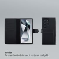 Selencia Olyn Uitneembare Bookcase met MagSafe Samsung Galaxy S24 Ultra - Zwart