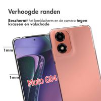 Accezz Clear Backcover Motorola Moto G04 / G24 - Transparant