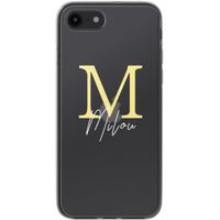 Gepersonaliseerd hoesje met letter Apple iPhone SE (2022 / 2020) / 8 / 7 - Transparant
