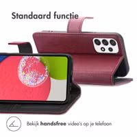 imoshion Luxe Bookcase Samsung Galaxy A52(s) (5G/4G) - Bordeaux